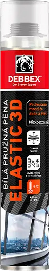 Pěna montážní Den Braven 3D pružná 750 ml