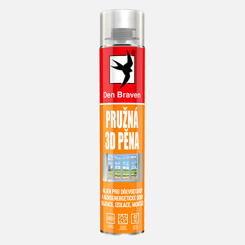 Pěna montážní Den Braven 3D pružná 750 ml