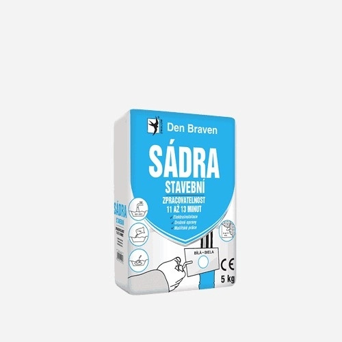 Den Braven Sádra stavební bílá Typ: pytel, Barva: bílá, Balení: 1  kg