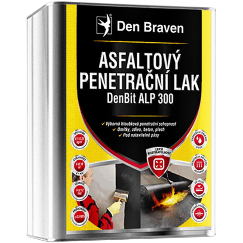 Den Braven Asfaltový penetrační lak DenBit ALP 300 9kg