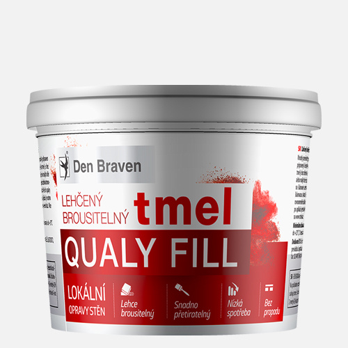Den Braven Lehčený brousitelný tmel Qualy Fill bílý Barva: bílá, Balení: 5  kg