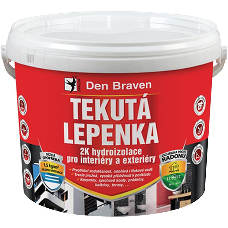 Den Braven Tekutá lepenka v balení: 7  kg