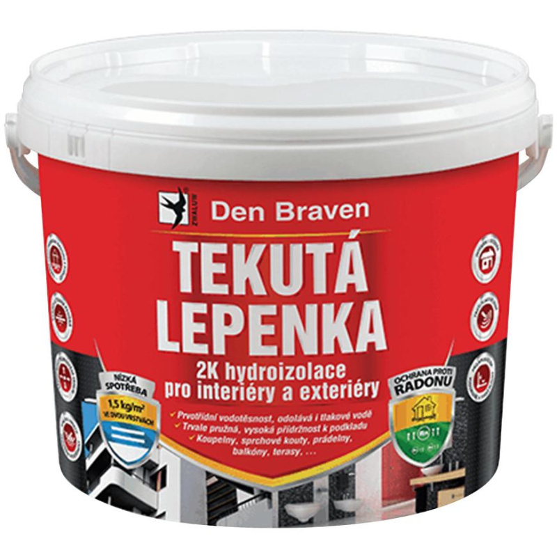 Den Braven Tekutá lepenka v balení: 14 kg