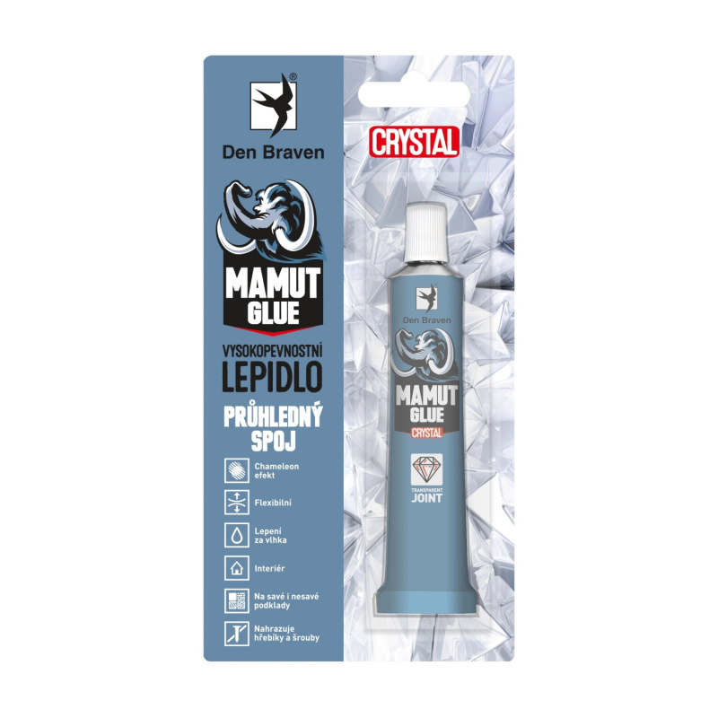 Lepidlo Den Braven MAMUT GLUE Crystal transparentní 25 ml