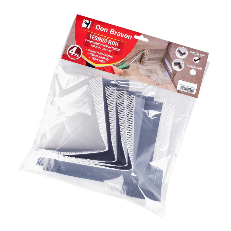 Den Braven Těsnicí pás – vnější roh Barva: šedá, počet kusů: 4