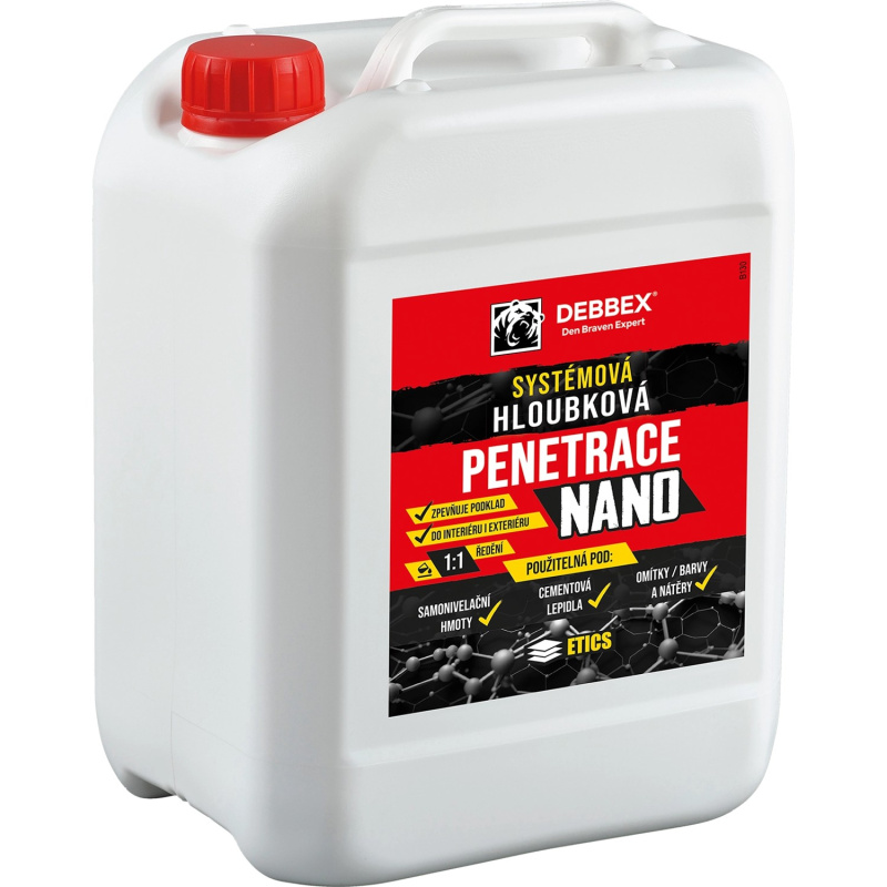 Den Braven Hloubková penetrace Typ: kanystr, Barva: Transparentní, Balení (ml): 5 l