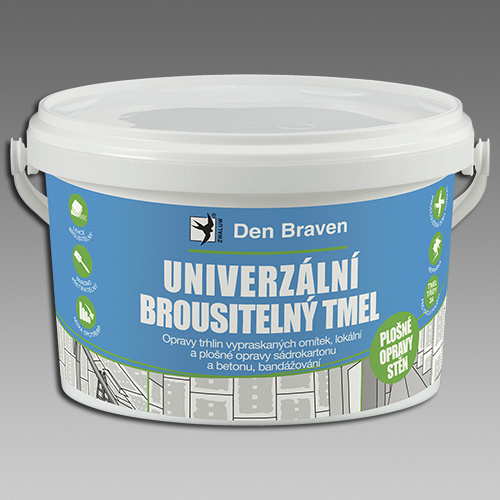 Den Braven Univerzální brousitelný tmel bílá v balení: 14 kg