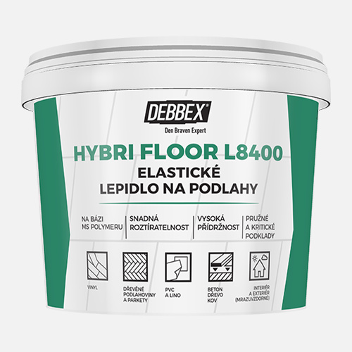 Den Braven Elastické lepidlo na podlahy HYBRI FLOOR L8400 Typ: kbelík, Balení: 15 kg