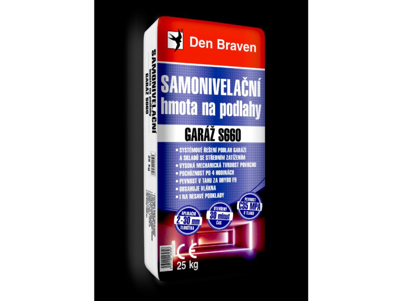 Den Braven Samonivelační hmota na podlahy GARÁŽ S660