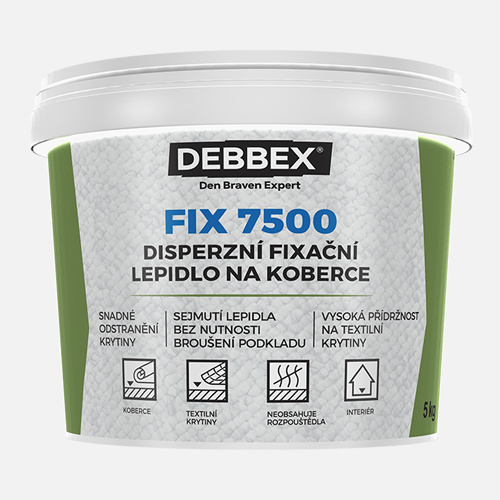Den Braven Disperzní fixační lepidlo na koberce FIX 7500 Typ: kbelík, Balení: 5  kg
