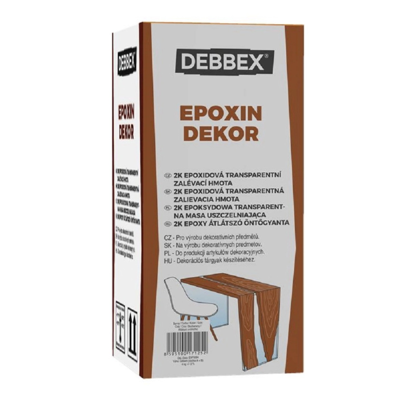 DEBBEX 2K Epoxidová transparentní zalévací hmota EPOXIN DEKOR 4 kg