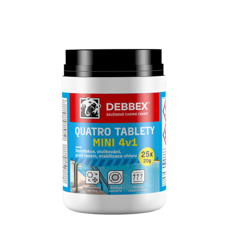 DEBBEX Quatro Mini tablety 4v1 25×20 g