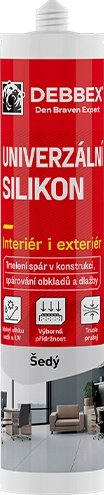 Silikon univerzální Den Braven šedý 280 ml