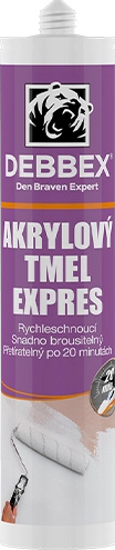 Tmel akrylový Den Braven EXPRES bílý 280 ml