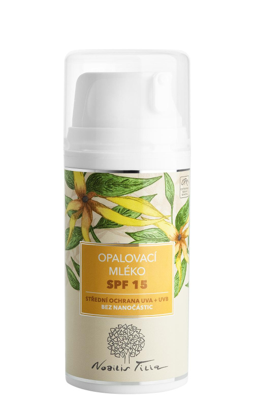 Nobilis Tilia Opalovací mléko SPF 15