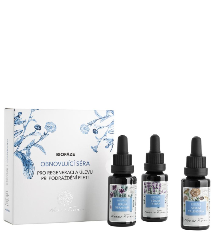 Nobilis Tilia Biofáze Obnovující séra Calendula, 3x20 ml