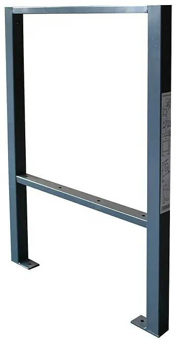 German Podnoží pracovního stolu / 58 x 82,5 cm / ocel / modrá Varianta: ivi1