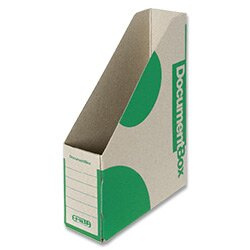 EMBA Magazin Box - kartonový stojan na katalogy - 75 mm, zelený