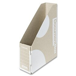 EMBA Magazin Box - kartonový stojan na katalogy - 75 mm, bílý