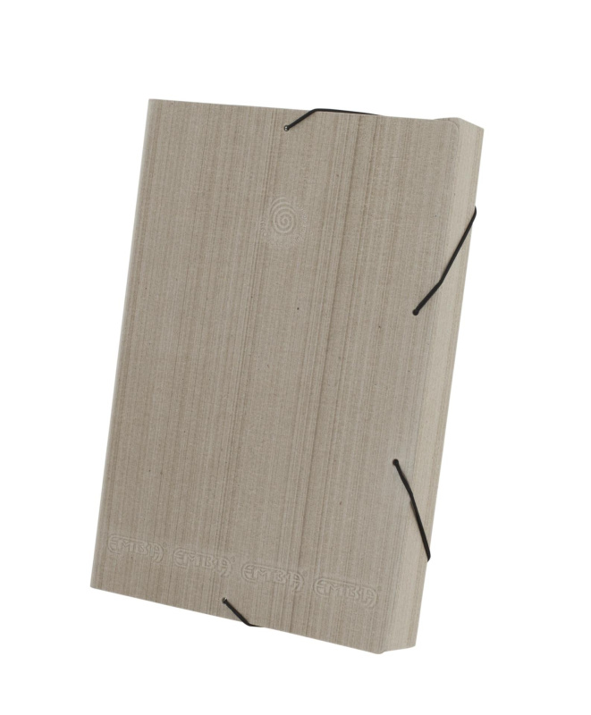 Desky s chlopněmi a gumičkou Emba Luxor - 32 x 23 x 4 cm, přírodní, 1 ks