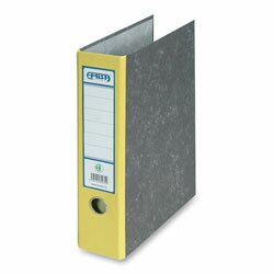 EMBA - archivní pořadač s kapsou - A4, 75 mm, žlutý