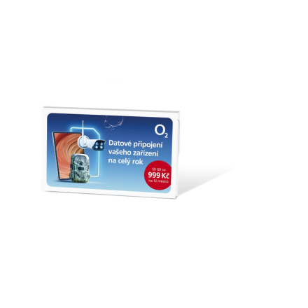 O2 SIM karta s ročním datovým připojením 50 GB