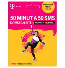 T-Mobile SIM Twist 50 MINUT A 50 SMS