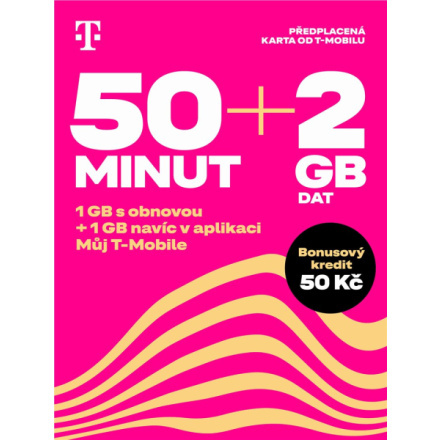 T-Mobile SIM Twist 50 MINUT + 2GB, 700665
