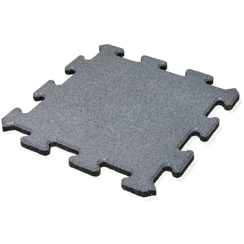 MAX3 Gumová dlažba PUZZLE šedá 500 x 500 x 25 mm