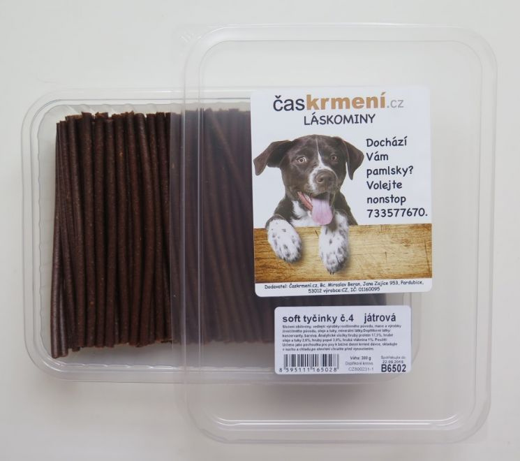 LÁSKOMINY SOFT TYČINKY JÁTROVÉ 300g
