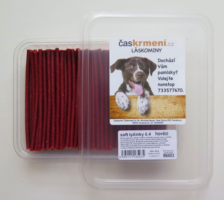 LÁSKOMINY SOFT TYČINKY HOVĚZÍ 300g
