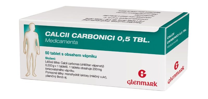 CALCII CARBONICI 0,5 TBL. MEDICAMENTA 0.5g 50 tablet
