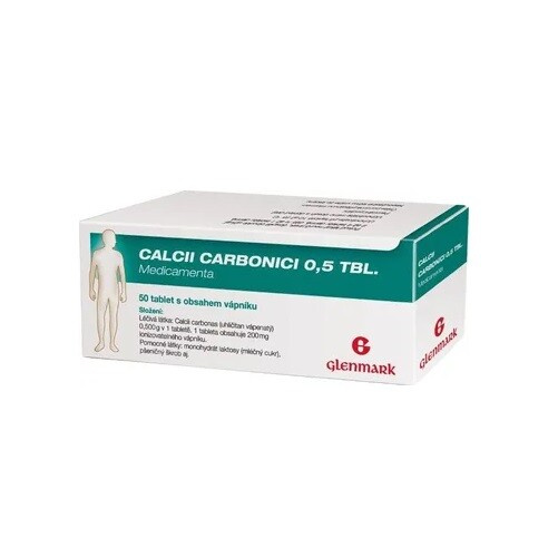 CALCII CARBONICI 0,5 TBL. MEDICAMENTA 0.5g 50 tablet