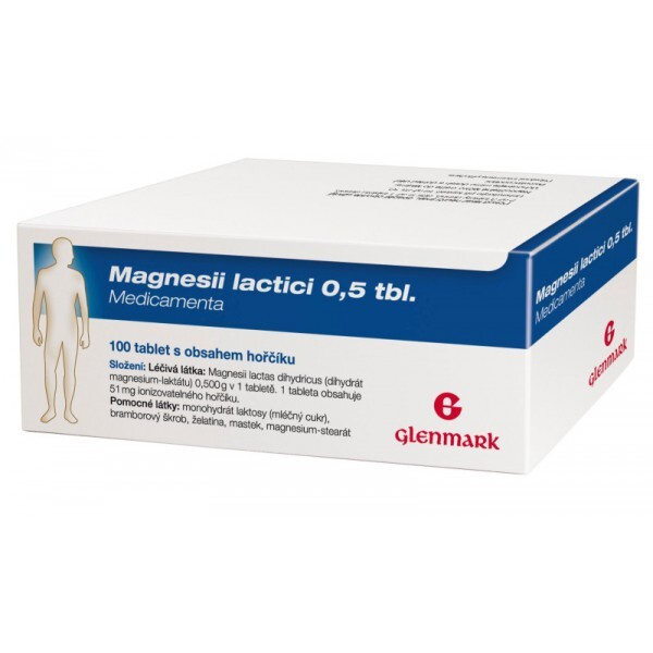 MAGNESII lactici Medicamenta 0,5 g x 100 tablet