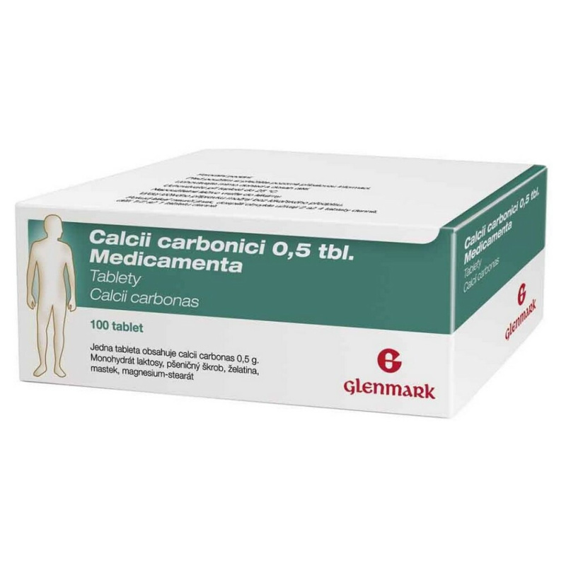 CALCII CARBONICI 0,5 TBL. MEDICAMENTA 0,5G Tableta 100