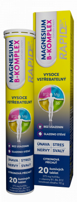 Magnesium B-komplex RAPID Glenmark tbl.eff.20