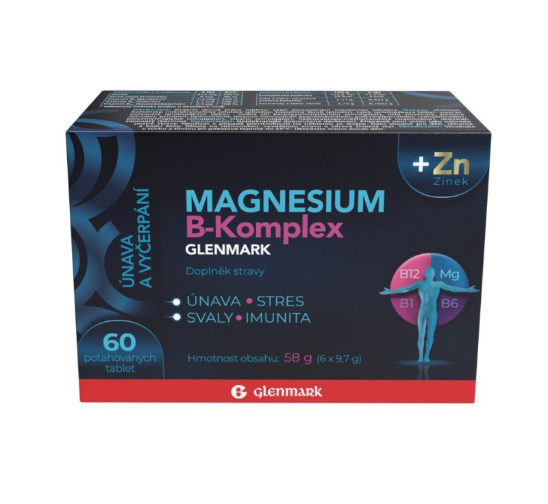 Magnesium B-komplex Glenmark tbl.60