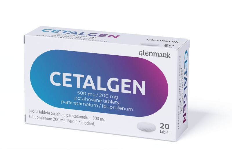 CETALGEN 500MG/200MG Potahovaná tableta 20