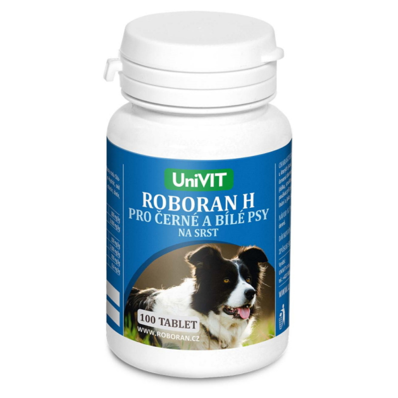 Roboran H Pro Psy Černé a Bílé 100 tbl