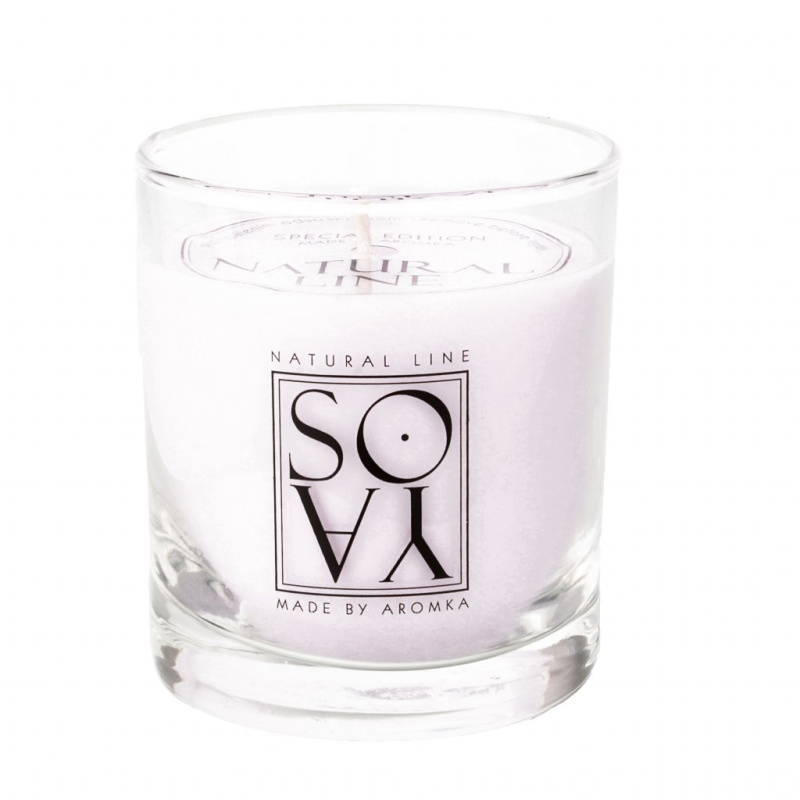 Přírodní vonná svíčka sójová - AROMKA - Whiskovka, 200 ml Vůně: Lady