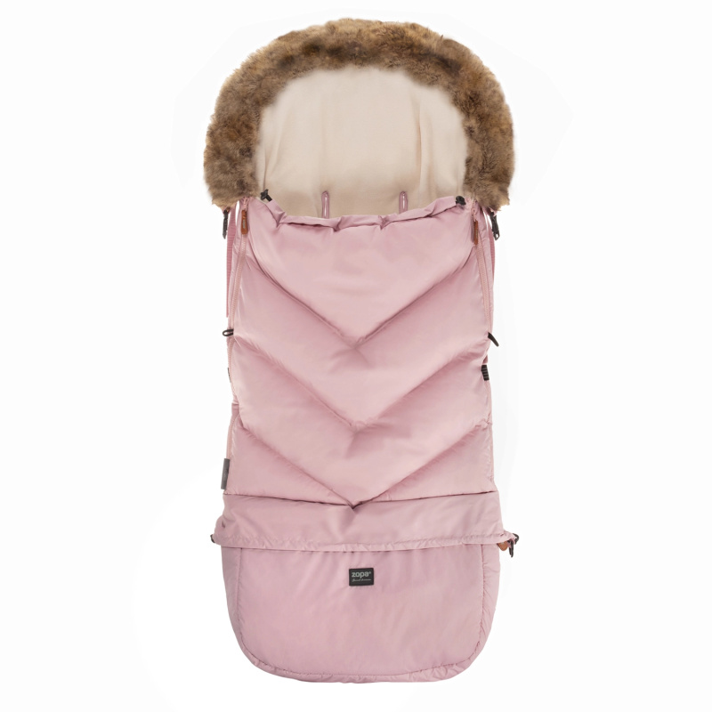 Zimní fusak Fluffy Combi Old Pink