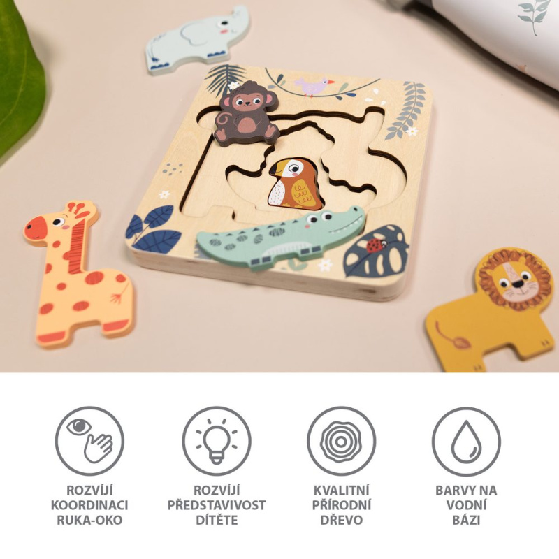 Zopa Dřevěné puzzle hlavolam