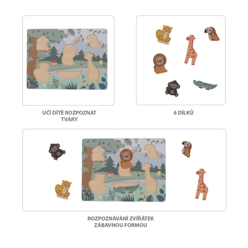 Zopa Dřevěné puzzle jungle