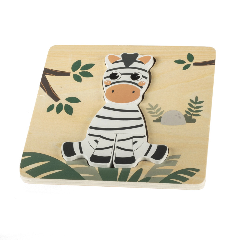 Zopa Dřevěné puzzle malé Zebra