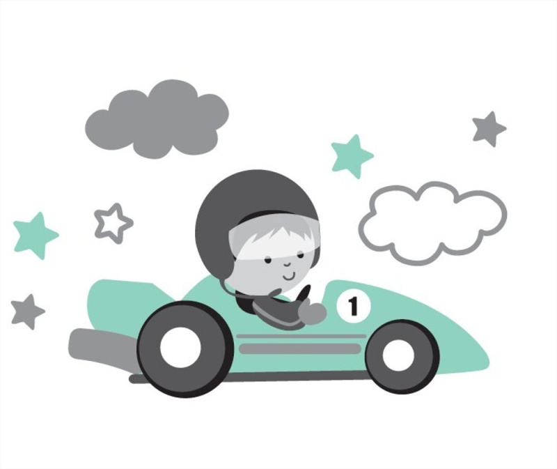 ZOPA Adaptér na WC Racer Šedá/Mint Šedá/Mint