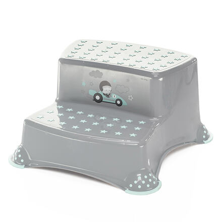 Zopa Dvojstupínek k WC/umyvadlu "Racer" Grey/Mint