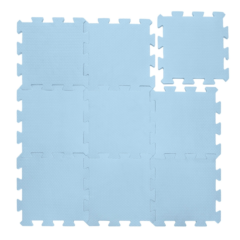 Pěnové puzzle Zopa Floral Blue 30 × 30 cm (9 ks)