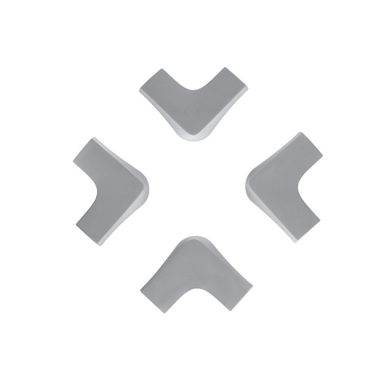Silikonové chrániče rohů XL, šedé – 4 ks