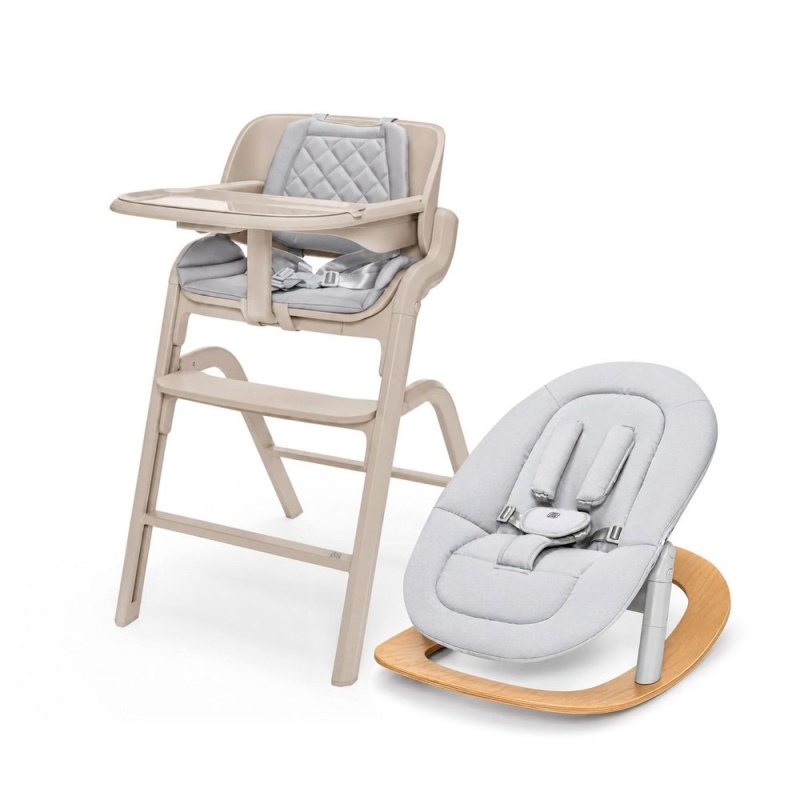 ZOPA Set židlička Inspira 2 + novorozenecký set + houpací základna - Cookie Beige