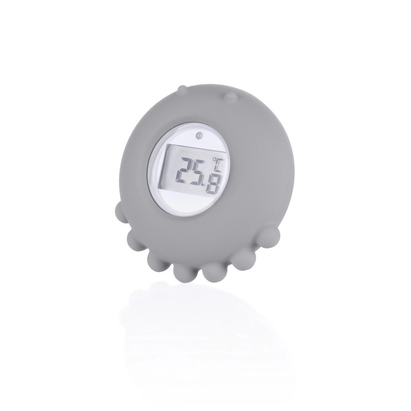 Zopa Silicone Digital Thermometer 2in1 digitální teploměr do vany Dove Grey 1 ks